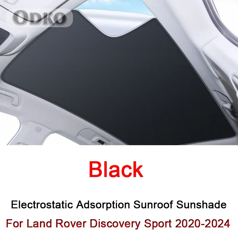 Car Electrostatic Adsorption Sunroof Sunshade Cover For Land Rover Discovery Sport 2020-2024 Heat Insulation Skylight Sticker 