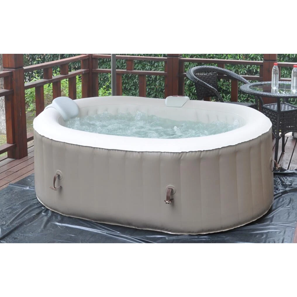 Outdoor Inflatable  Deep 6 Person Hot Tub with Cover