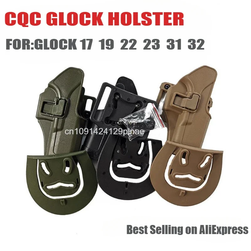 2024 Tactical Gun Holster For Glock 17 19 M9 Colt 1911 S-ig S-auer P226 HK USP Airsoft Belt Holster General Hunting Pistol Case