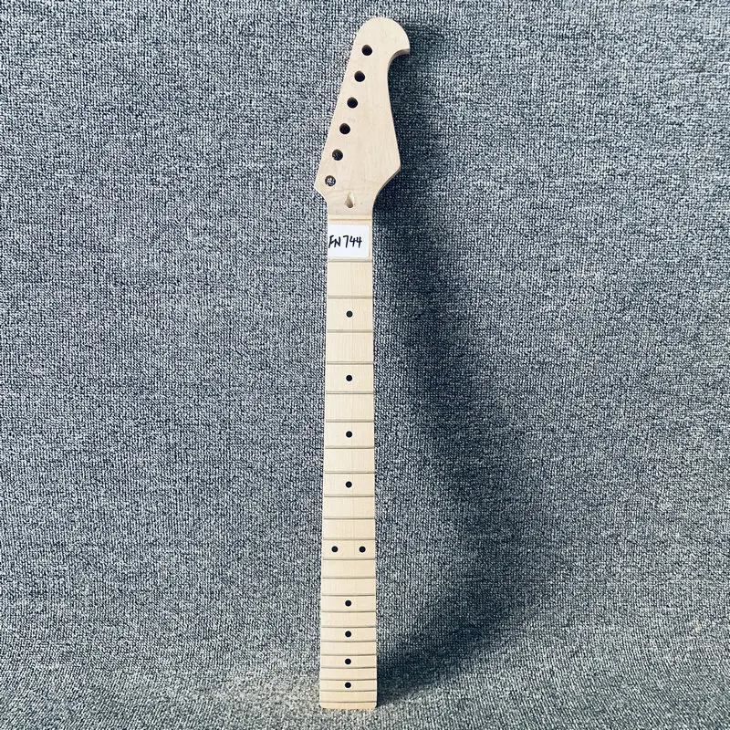 

FN744 For DIY Replace USE Semi Finishing ST Guitar Neck Natural Maple No Paints 22 Frets Custom Order No Logo On
