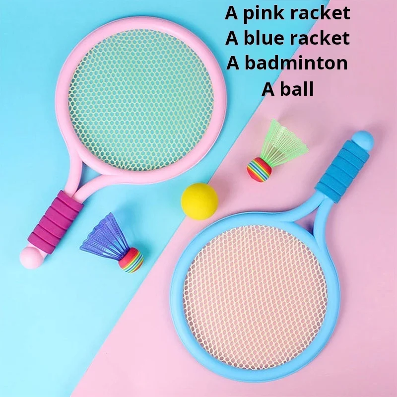 Badminton Racket Indoor And Outdoor Leisure Sports Tennis Racket Set Interactive Game Activity Toy Educational Toy Birthday Gift