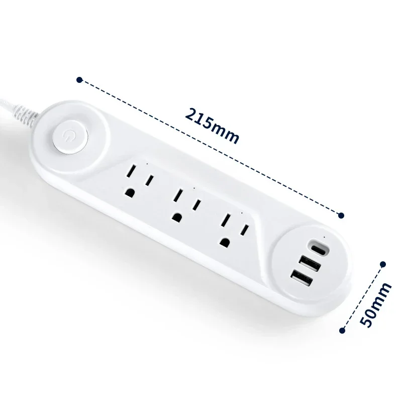 

Мощная интеллектуальная розетка для быстрой зарядки стандарта США PD30W Многофункциональная бытовая розетка с платой питания USB