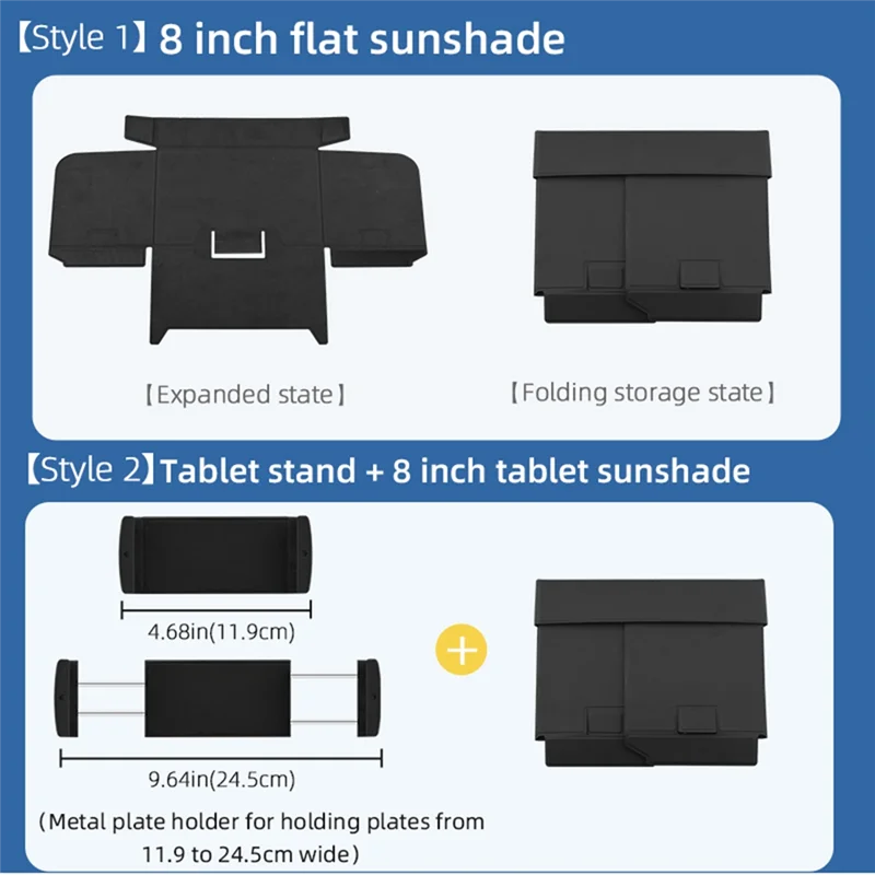 Remote Control Sun Hood for MINI 3 PRO Sun Hood Folding Sunshade Phone Holder Drone Accessories 8 Inch