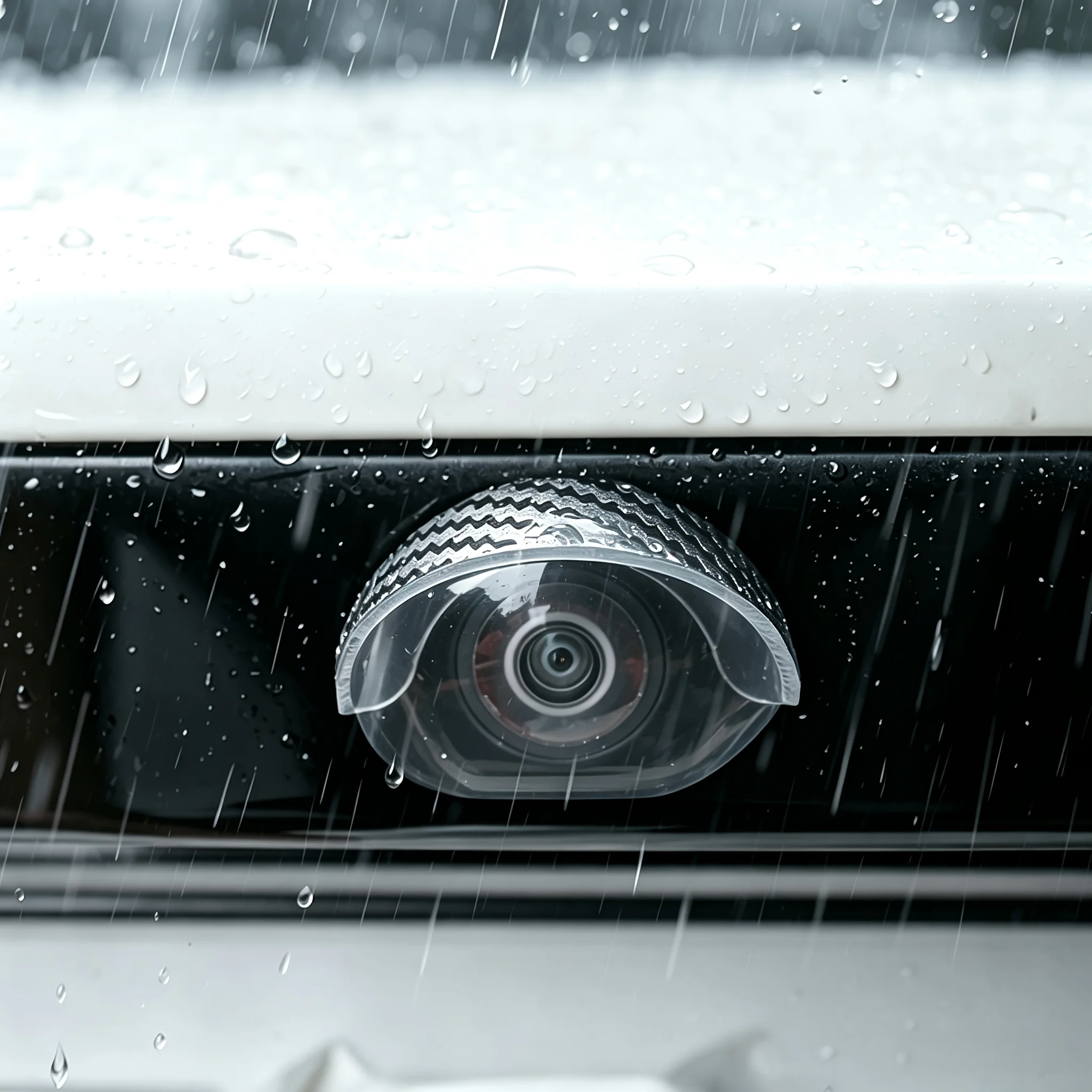 Carbon Fiber Car Rear Camera Rain Shield – Waterproof Universal Reverse Camera Protector, Auto Exterior Accessory
