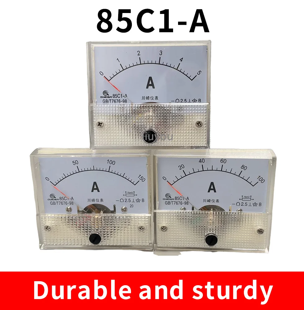 85C1 DC Analog Panel Voltmeter Ammeter Amp Volt Meter Gauge 1A 5A 10A 20A 30A 50A 75A 100A 150A 200A 250A 300A 400A 500A