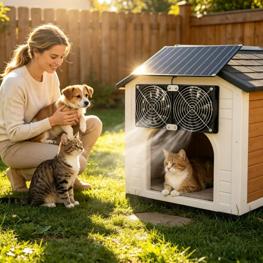 NEW IPX7 Weather Resistant 15W 20W Solar Dual Vent Fan Kit Low Noise 200CFM 3200RPM Exhaust Cooling Complete Solar Panel Set