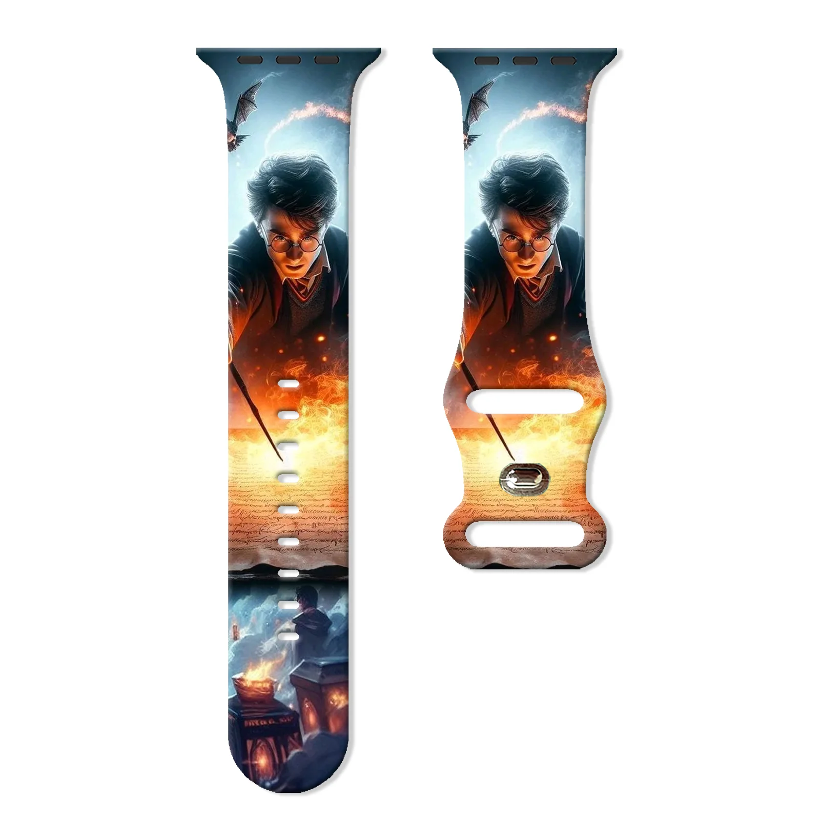 

Harry Potter Painting Strap for Apple Watch11 10 9 8 7 Silicone Band Replaceable Bracelet for iWatch 46mm 42mm 41mm Watchband