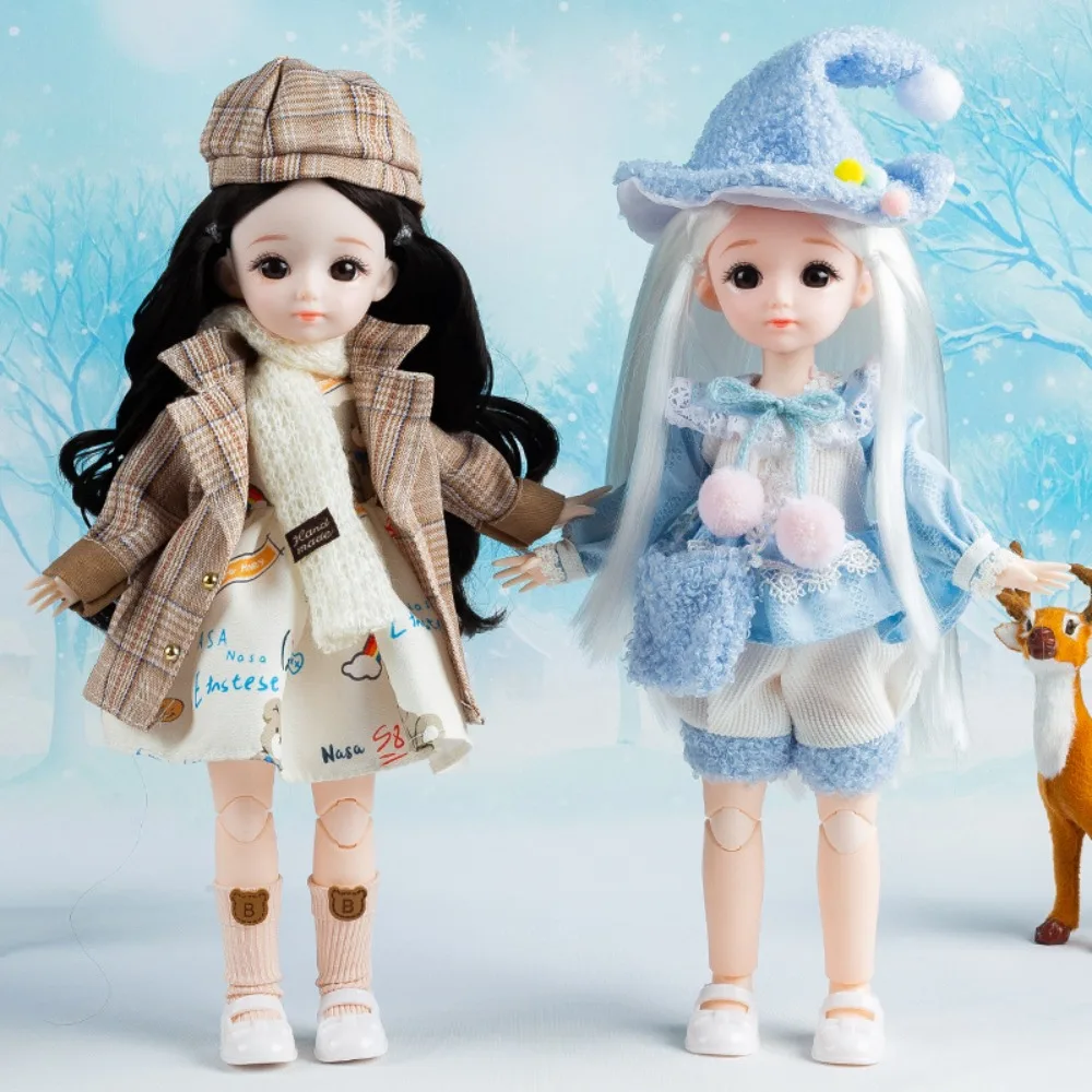 

BJD Dolls BJD Dolls and Clothes Brown Eye 13 Movable Joints Removable Joints 3D Eyes Doll Hinged Doll 30cm Articulated Doll Girl