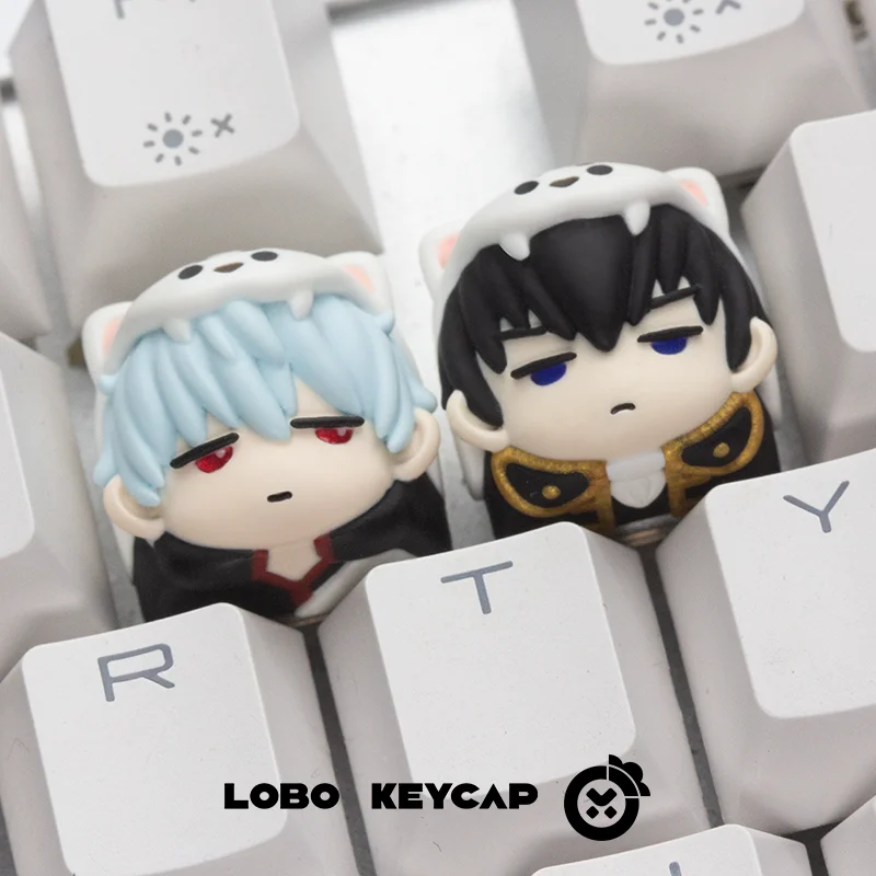 Gintama Sakata Gintoki Hijikata Toushirou Keycap Anime personaje mercancía R4 Esc reemplazo teclado accesorio individual Keycap