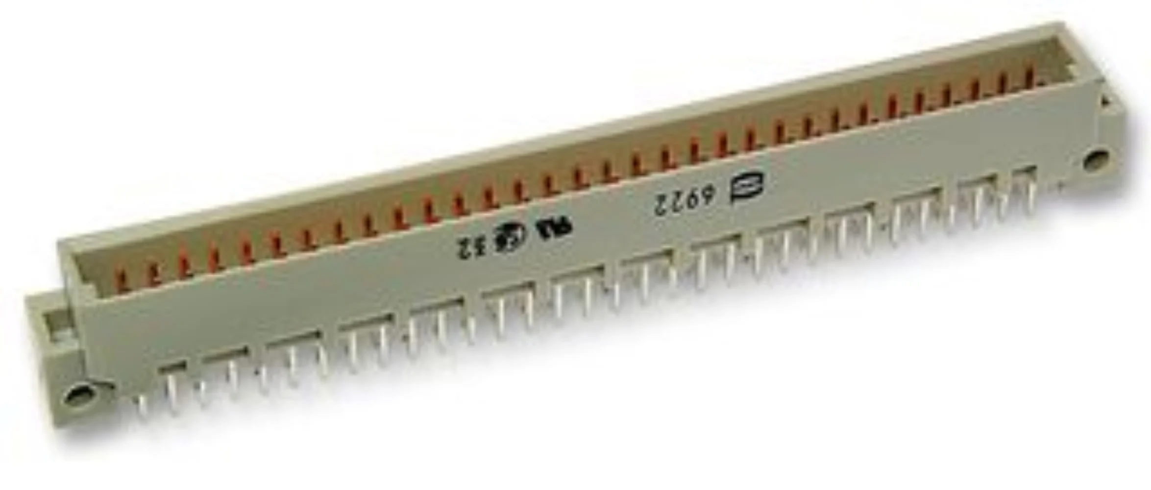 09 02 164 6922   Conn DIN 41612 M 64 POS 2.54mm Solder RA Thru-Hole