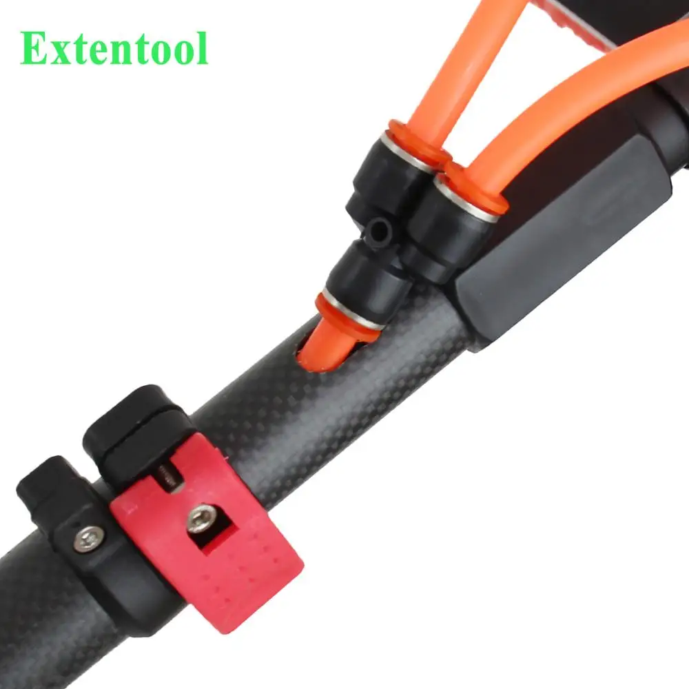 60ft Carbon Fiber Telescopic Pole Long Handle Roof Water Fed Cleaning Brush with 18m High-Rise Window Durable Metal Material