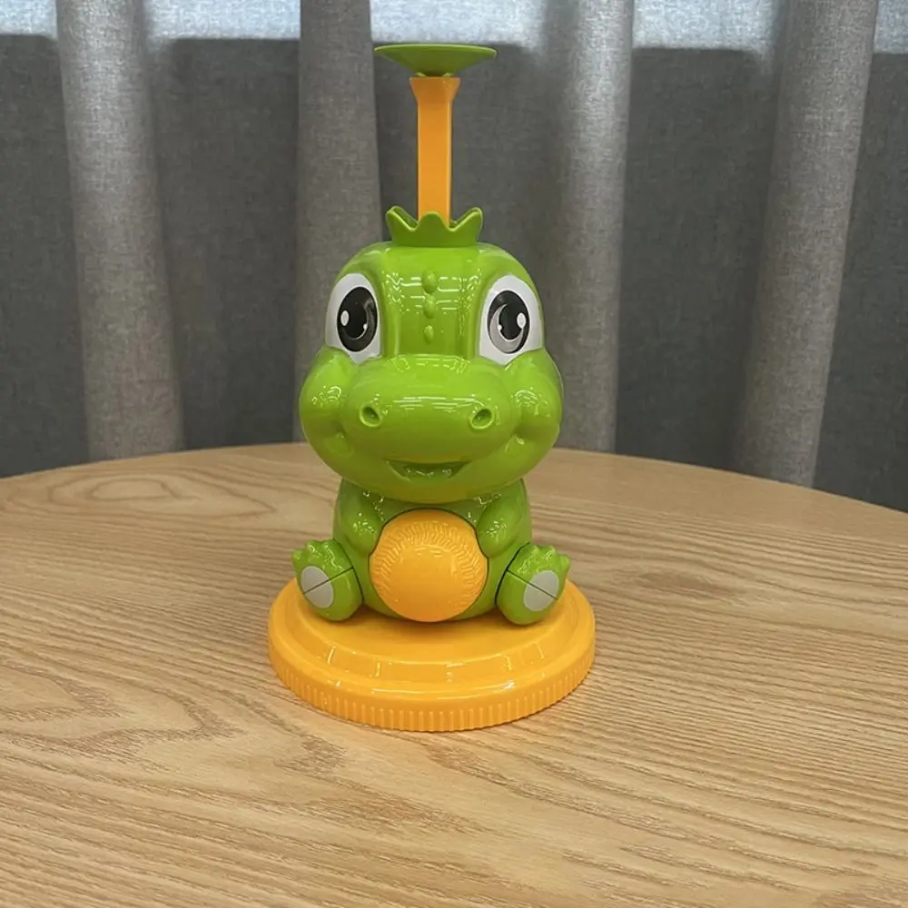 ชุดฝึกซ้อมเบสบอลไดโนเสาร์การ์ตูน 1 ชุด พร้อมลูกเบสบอล 3 ลูก เครื่องยิงลูกเบสบอลแบบยืดหดได้ ของเล่นฝึกตีเบสบอลแบบใช้มือ