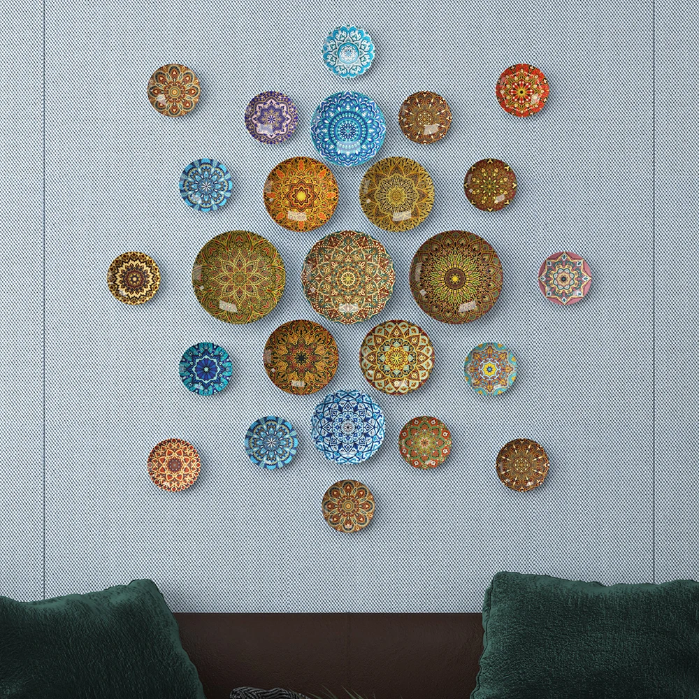 Bohemian Style Ceramic Decorative Hanging Plate, Living Room, Dining Room, Sofa Background, Restaurant Wall Decoration - Image 3