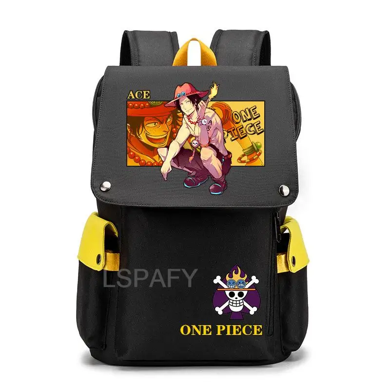 Anime One Piece Monkey D Luffy backpack student School book Bag Women men Travel Backpack USB Charging teenagers Laptop packsack