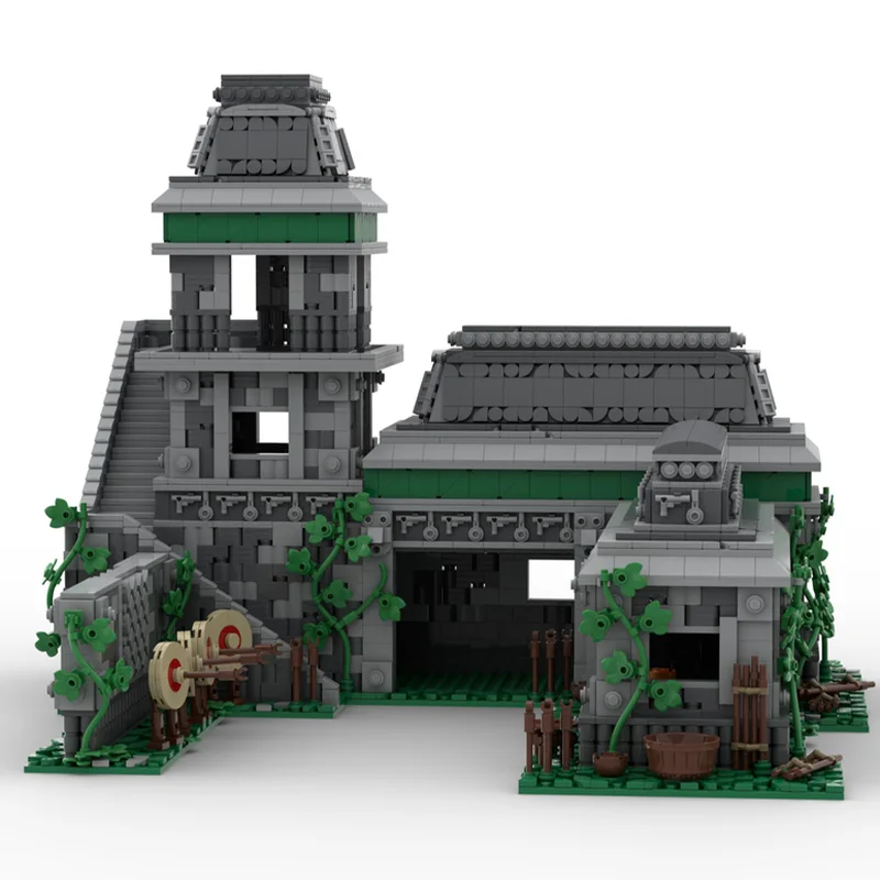 4843 PCS City Street Age Of Archery Range MOC Customize Modular Building Block Simple Design Model DIY Boys Toy Christmas Gift