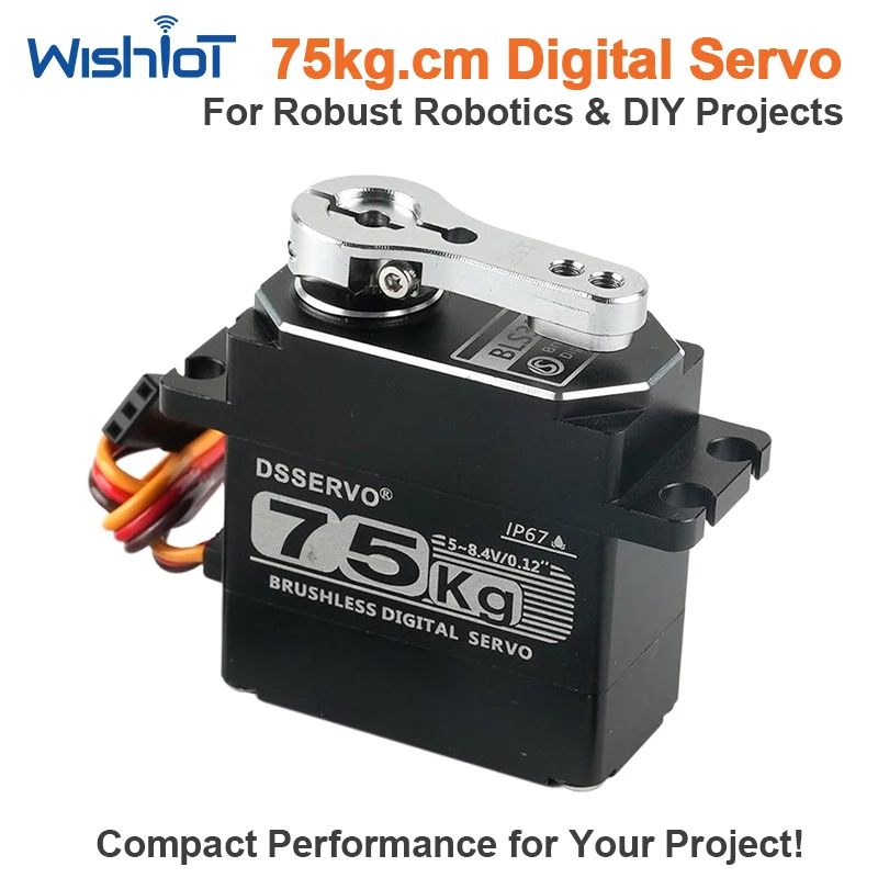digital-servo-75kg-brushless-motor-high-torque-ip67-waterproof-full-metal-case-steel-gear-for-rc-car-robot-airplane-diy