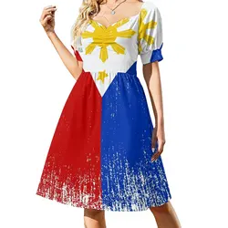 Philippines Flag Pride Dress dresses ladies 2023 summer Woman fashion women's clothing trend 2023