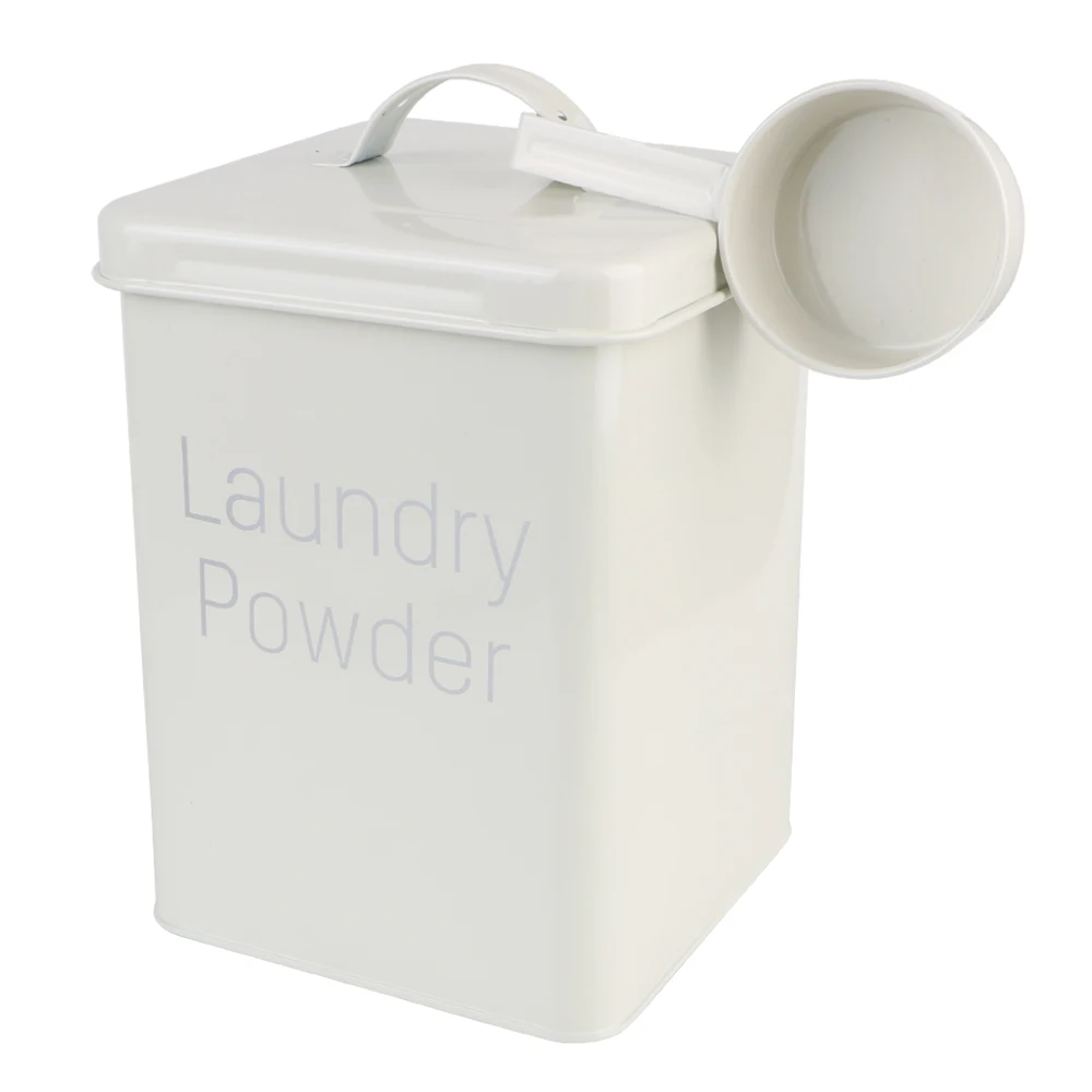 Beczka na proszek do prania 3KG z miarką Pojemnik na detergent do prania Pojemnik na przekąski Pojemnik na ziarno — zdjęcie 7