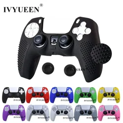 IVYUEEN Anti-slip Siliconen Cover Skin voor Sony PlayStation Dualshock 5 PS5 Controller Case Thumb Stick Grip Cap voor DualSense