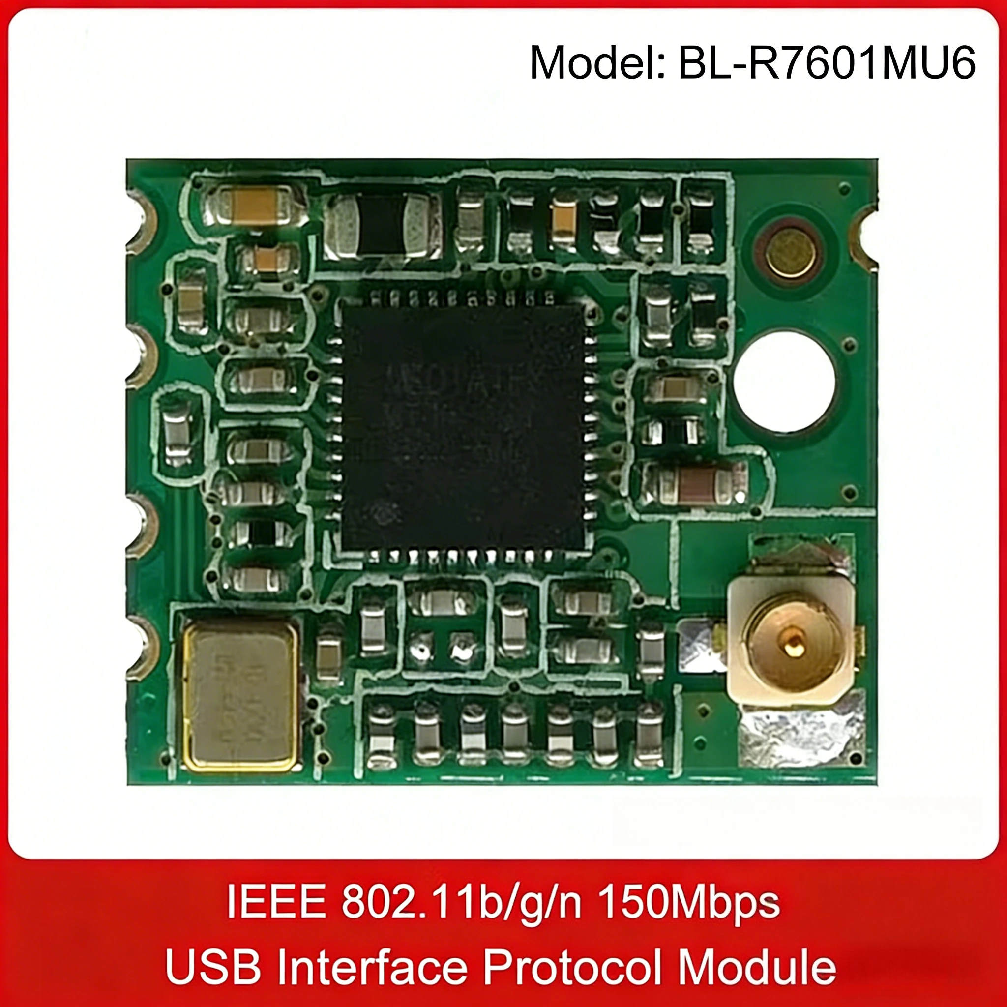 WiFi Wireless Module with MT7601UN Chip Built-in IPEX Antenna Base Special for Security Wireless Network Cameras
