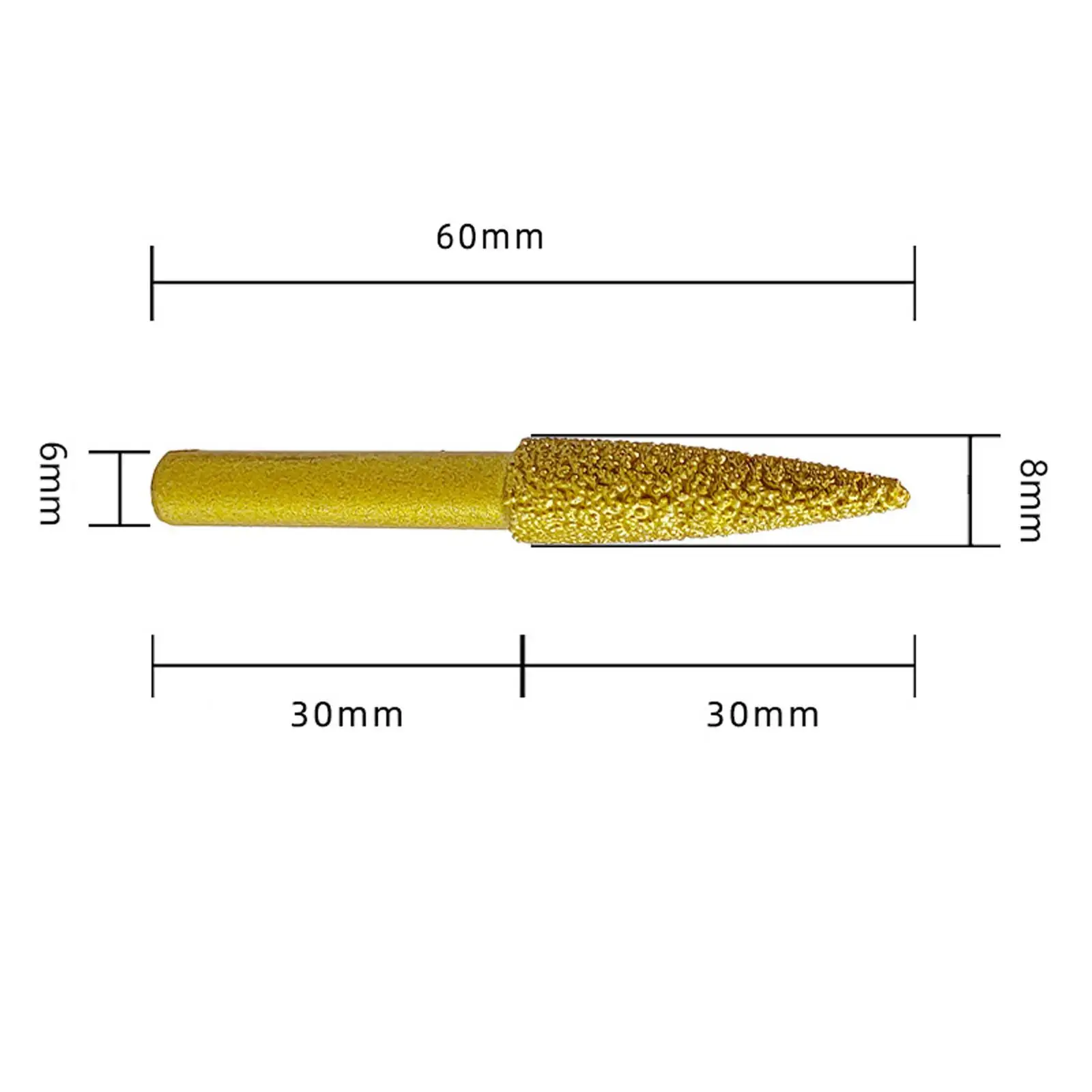 

Grinding Bit Drill Attachment Universal Diamond Grinding Burr Drill Bit Grinding Mounted Point for Engraving Carving Polishing