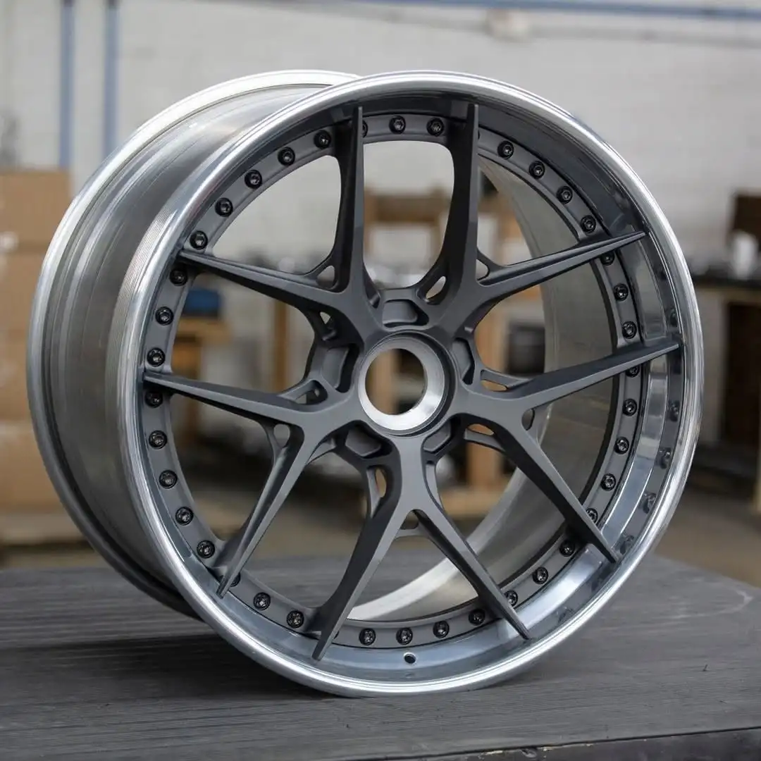 26 Style Forged Wheels Alloy 2-piece 5x112 5x120 5x114.3 Staggered Wheel 17 18 19 20 21 22 23 24 Inch Car Wheel Rim