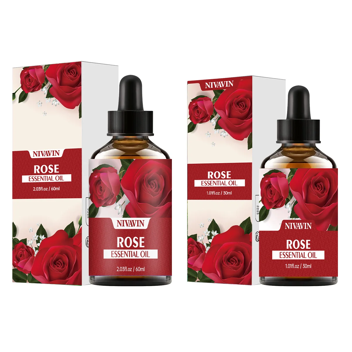 Livavin 30ml/60ml extrato de planta de rosa óleo essencial para cuidados com a pele facial, fragrância rica e duradoura, hidratante para cuidados com o corpo