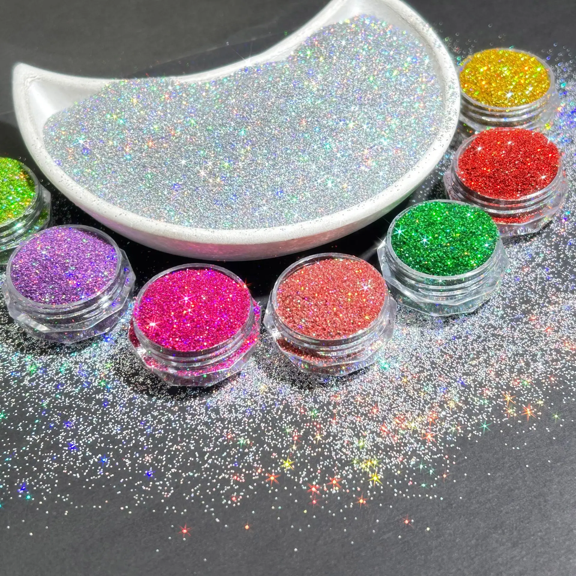 New 30ml Multicolor Ultra-Fine Glitter Powder Sparkling Resin Filling Pigments For Nails Craft Fashion Fine Powder Accessories