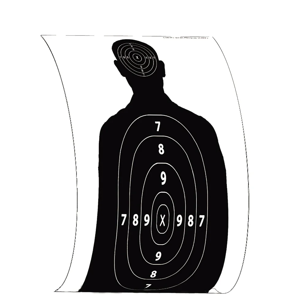 10/20/30pcs Human Body Shape Target Papers