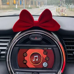 For Mini Cooper R50 R52 R53 R55 F56 R57 R58 R59 R60 Car Steering Wheel Panel Bow Interior Decoration Emblem Sticker Auto Parts