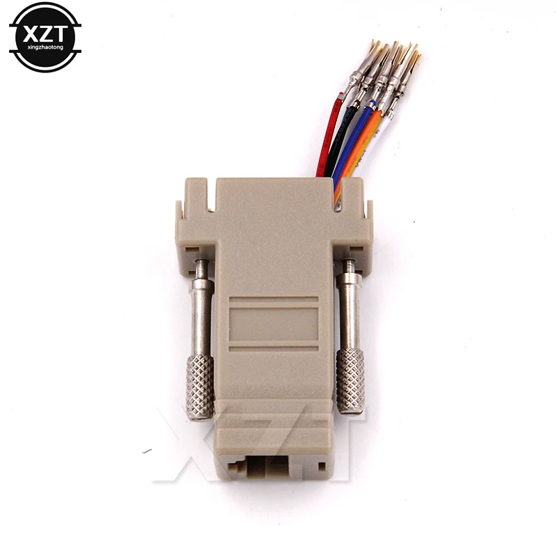 RJ45 Female to DB9 Female DB9F/RJ45 Network Port to 232 Serial Port Connector RS232Modular cab-9as-Fdte to RJ45 DB9 for Computer