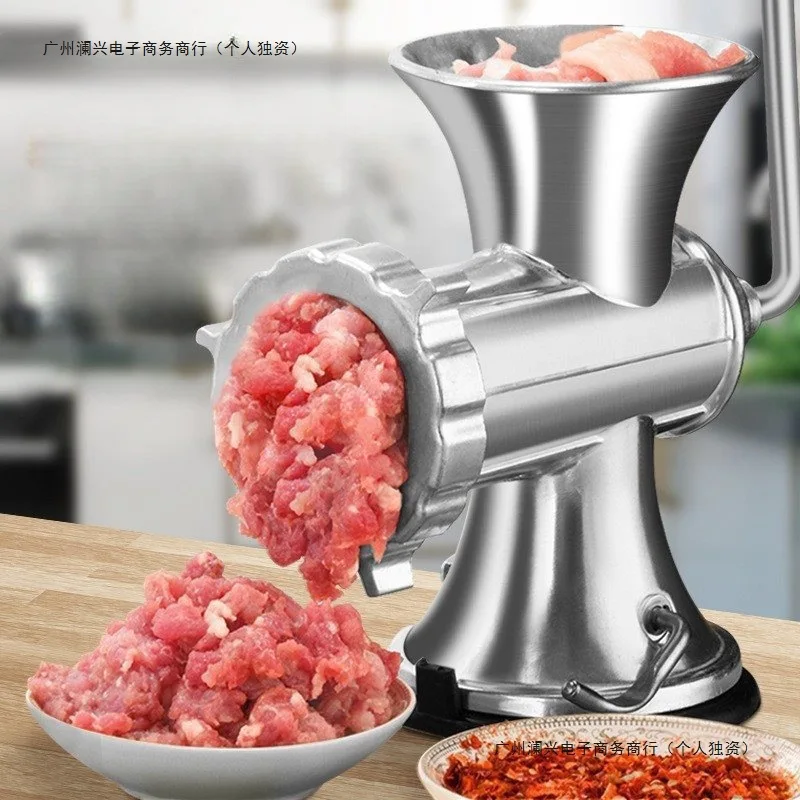 

304 stainless steel manual meat grinder household hand crank meat can sausage machine grinder filling machine sausage