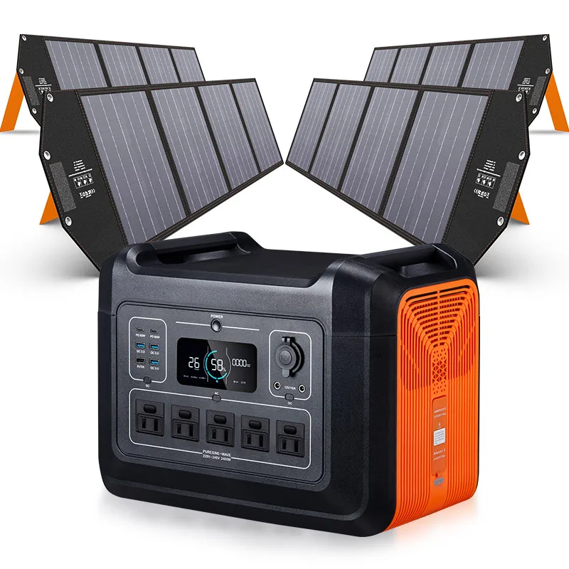 2400 Watt Solargenerator EU Solar Power Station LiFePO Tragbares Kraftwerk LiFePO4 Powerstation