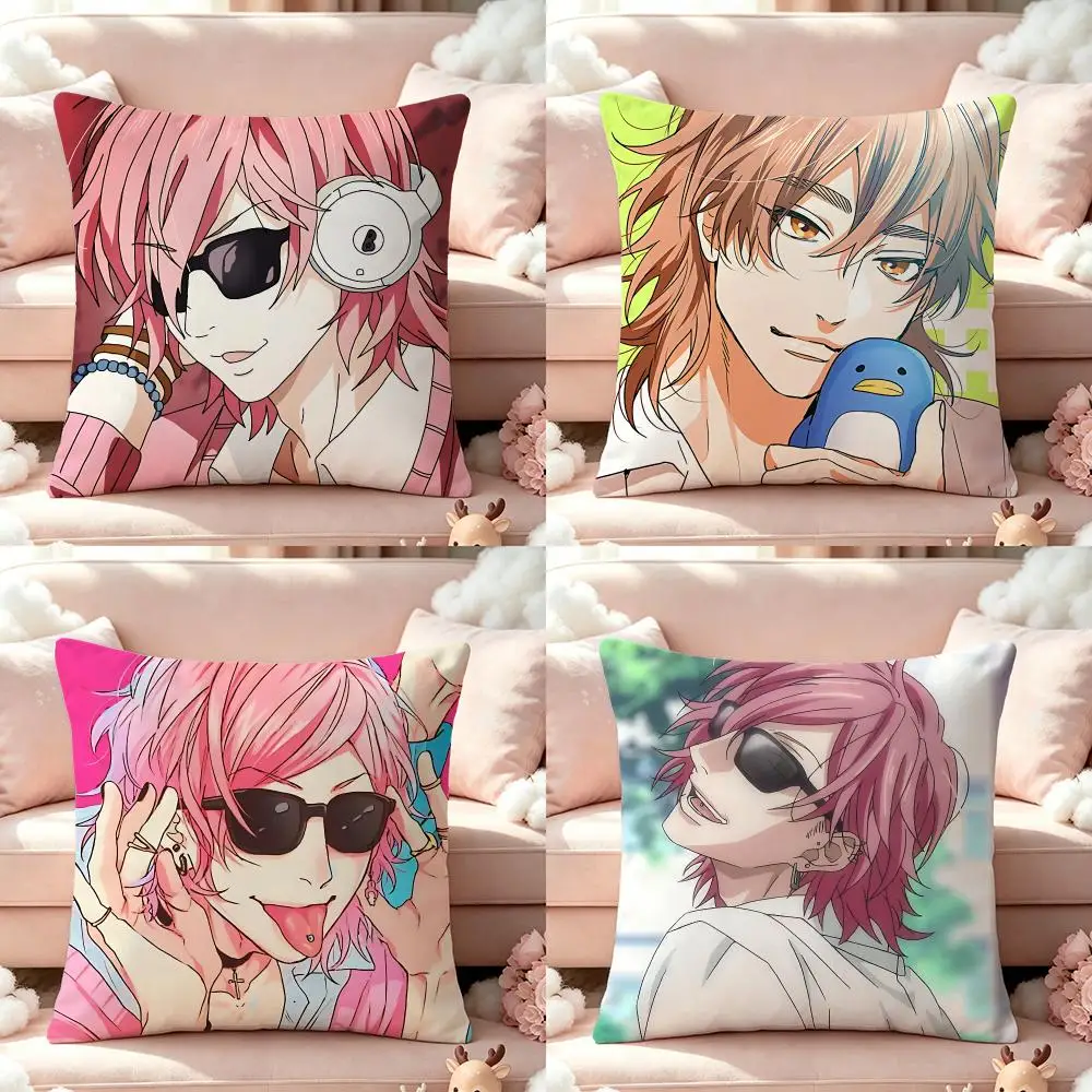 Yarichin Bit-ch-bu Cushion Cover Pillow Multi‑size Short Plush Pillow Cute Simple Style For Living Room Bedroom Birthday Gift