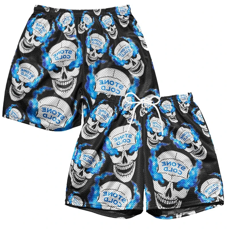 الجمجمة نمط طباعة السراويل الرجال تشغيل رياضة رياضة اللياقة البدنية تنفس التدريب الذكور سريعة الجافة بناطيل الشواطئ الشارع الهيب هوب الرياضة