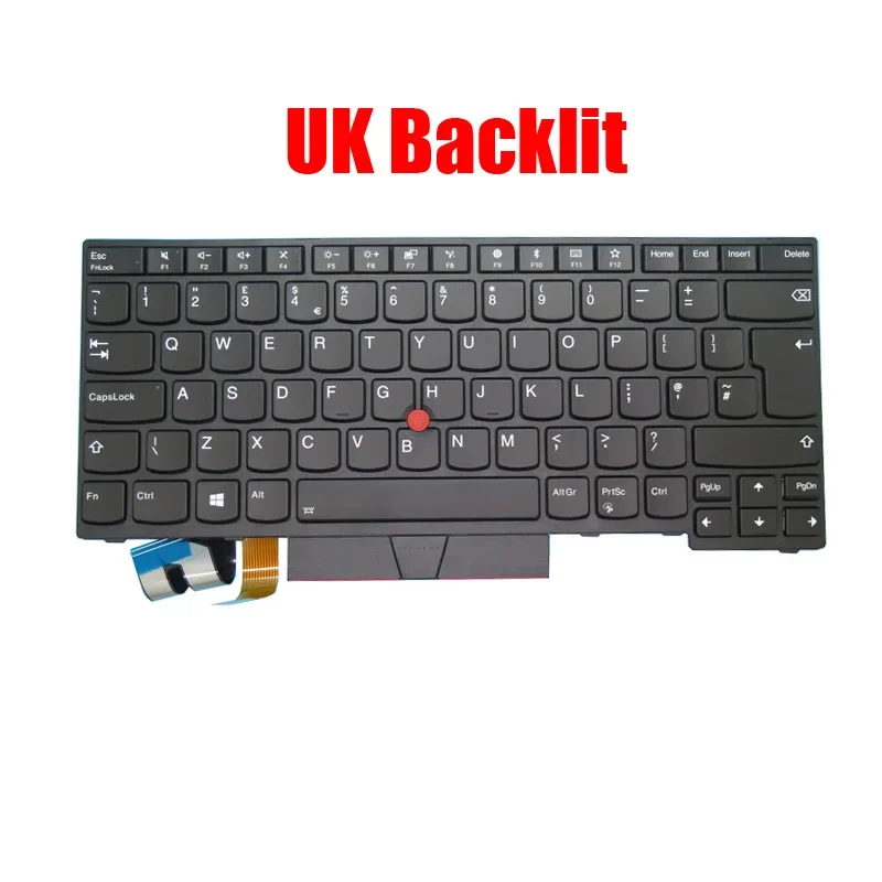 UK JP US LA CA AR Keyboard For Thinkpad E480 T480S E485 L480 L380 T490 E490 E495 L390 L490 T495 P43S English Canada Arabia Latin
