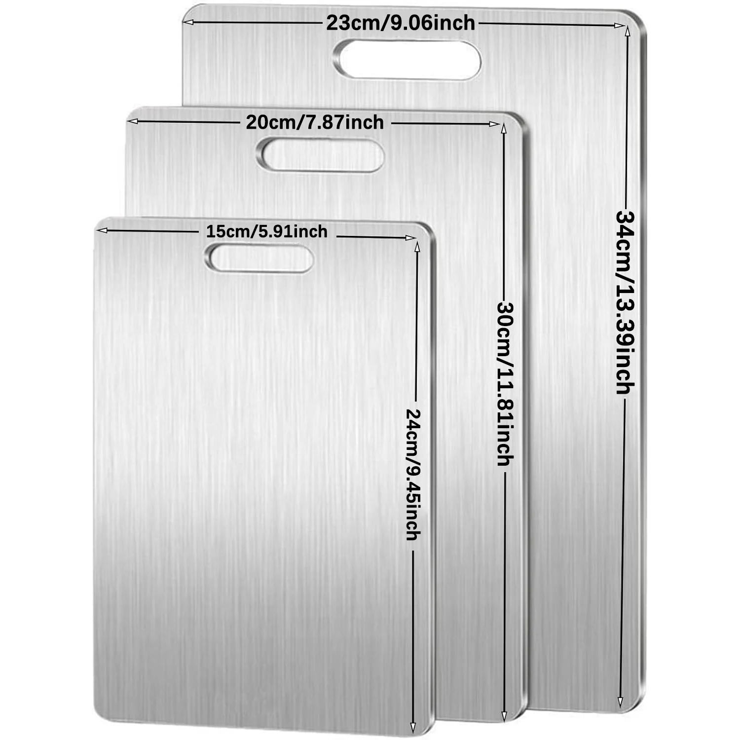 Thickened Stainless Steel Cutting Board Antibacterial and Mildew-proof Household Cutting Board Kitchen Kneading Dough Board