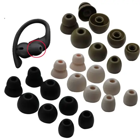 New Replacement Eartips For Powerbeat Pro Wireless Sports Earhook Earphones Ear Tips For PowerbeatsPro Gel Earbud