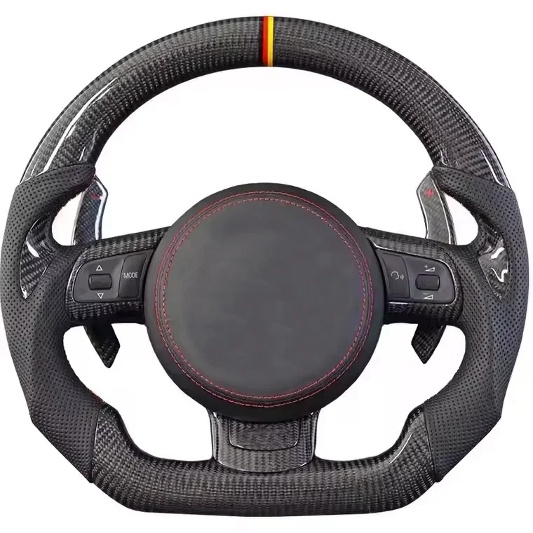 Carbon Fiber LED Sport Car Steering Wheel Retrofit Upgrade to Sports Wheel for A4 A5 A6 A7 S3 S4 S5 RS3 RS4 RS5 TT