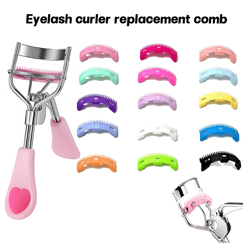 แผ่นรองเปลี่ยนสำหรับที่ดัดขนตา 20 ชิ้น อุปกรณ์แต่งหน้าดัดขนตา หวีซี่สำหรับดัดขนตาสำหรับผู้หญิง