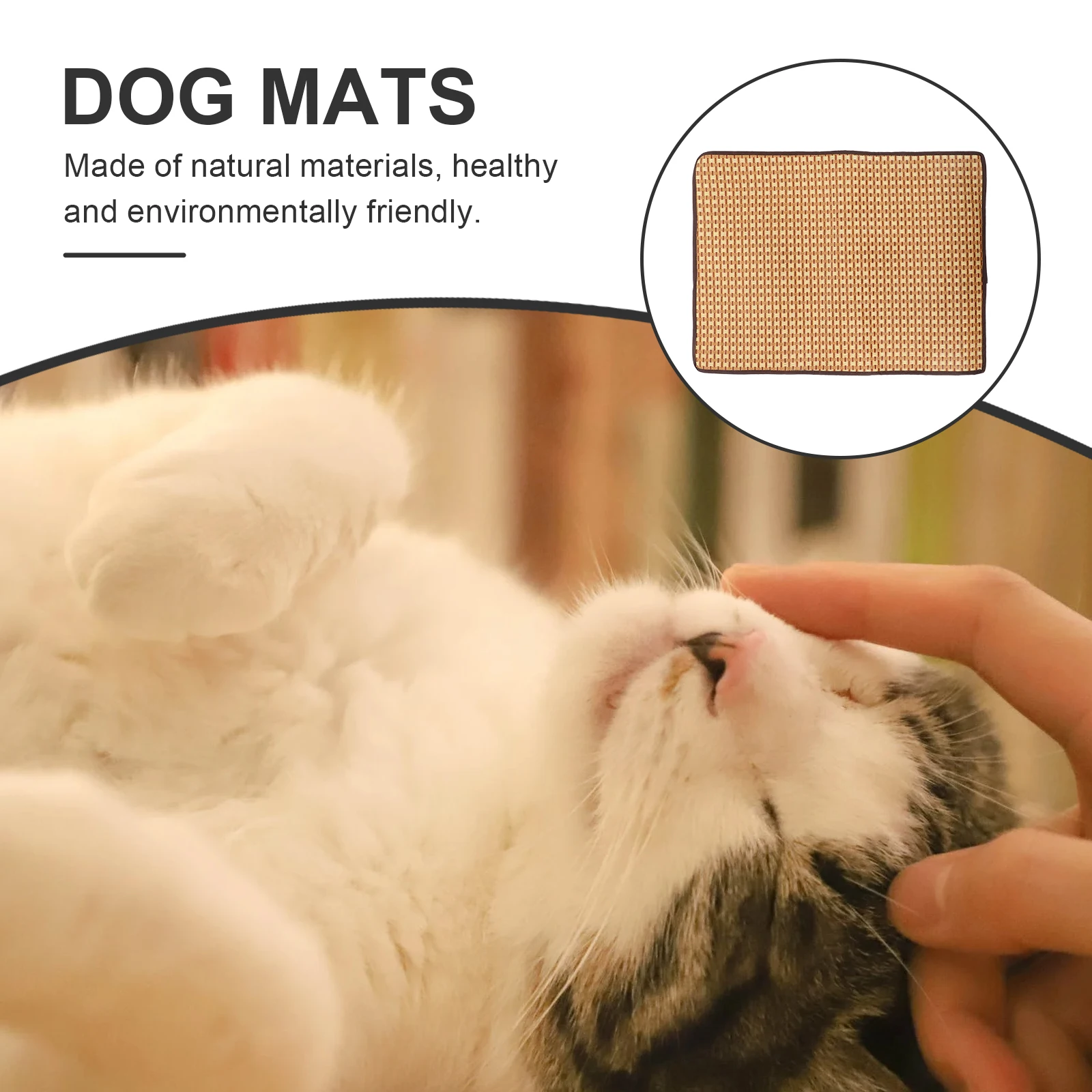 

Pet Mat Soothing Dog Mats Cat Summer Pad Ice Bed Superior Materials Kitten Lying Straw Puppy Sleeping Floor Breathable Cushion
