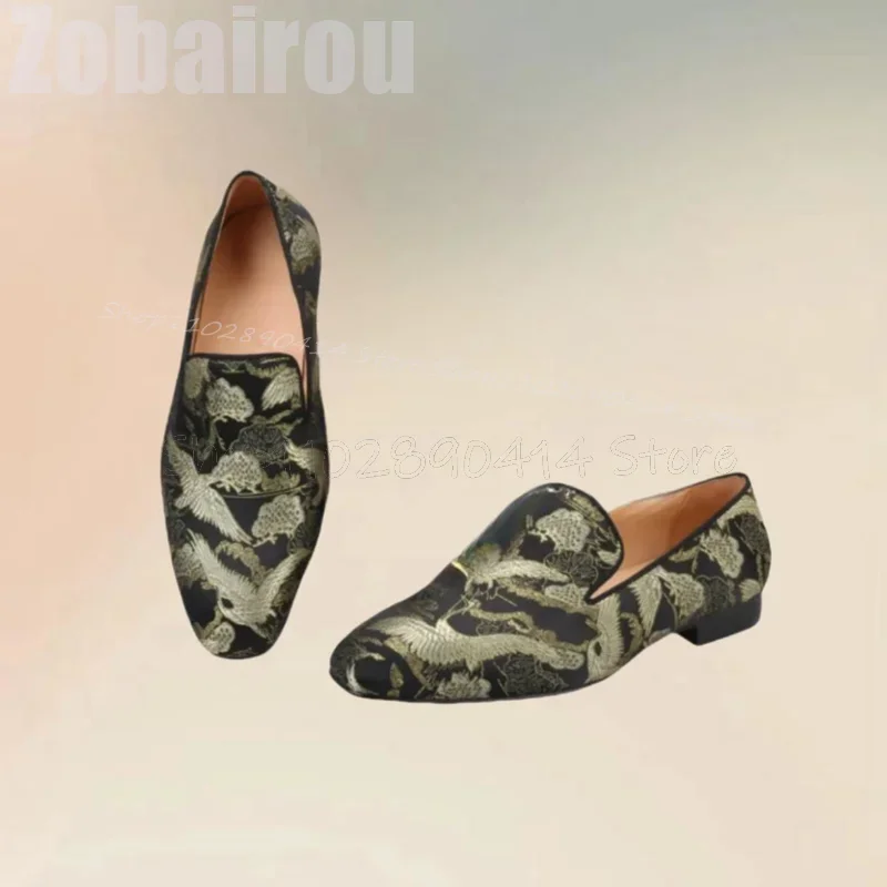 

Mixed Color Animal Print Low Top Penny Loafers Fashion Slip On Men Shoes Luxury Handmade Party Banquet Dating Men Casual Shoes