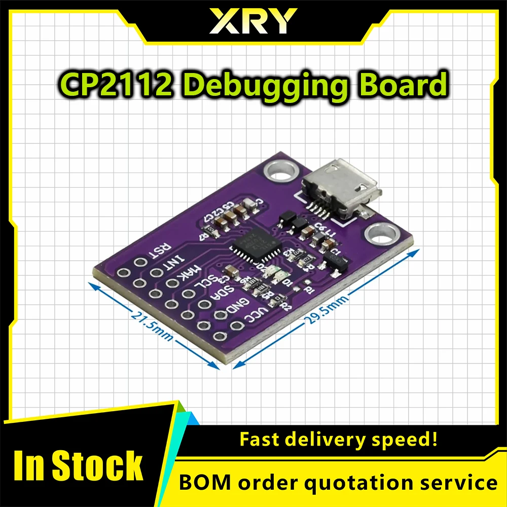 XRY Placa de depuración CP2112, módulo de comunicación USB a I2C