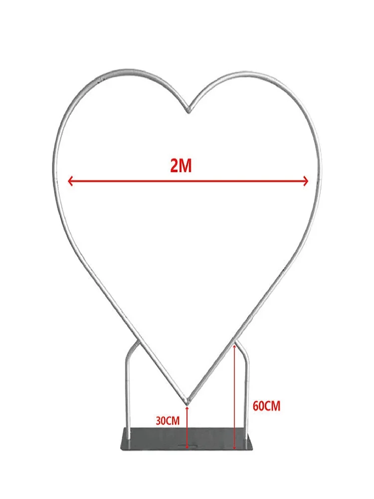 Herzförmiger Bogen für Neujahr/Valentinstag, perfekt für Partys, Heiratsanträge und Fotohintergründe im Freien. – Detail 1
