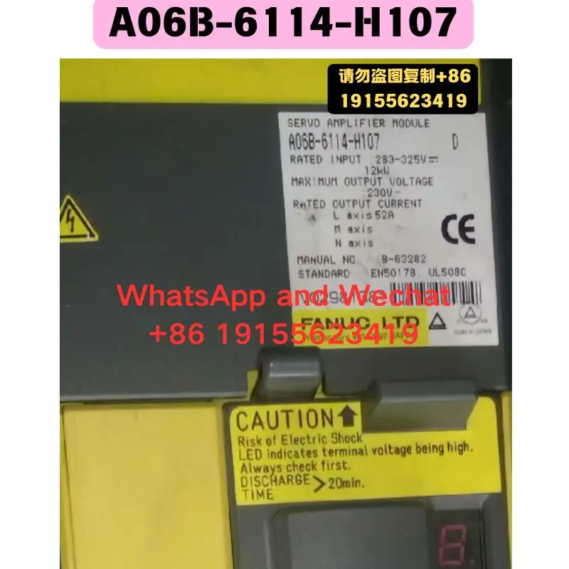 

Б/у оригинальные разобранные запчасти A06B-6114-H107. Драйвер. Функциональный тест ОК. Быстрая доставка.