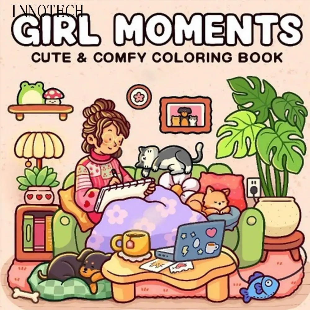 كتاب تلوين الرسوم المتحركة من Froggy Days، ضفدع ساحر للتعليم المبكر، جرافيتي، نسخة، كتاب رسم، قرطاسية تنويرية