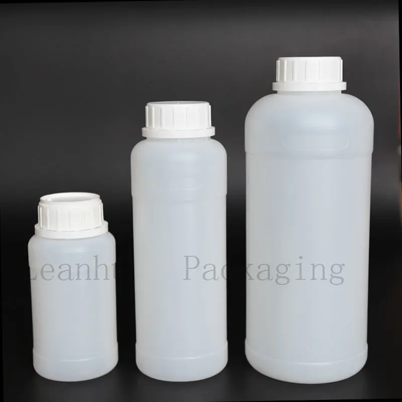 1000ml Food-Grade Plastic Powder Container Chemical Reagent HDPE Bottle 1L Liquid Containers, Tablet Pot,Lotion Jars