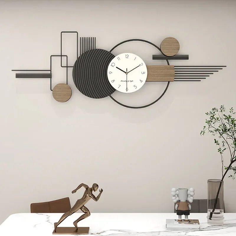 Wall Clock Aesthetic Bedrooms Nordic Wall Watch Mid Century Unusual Creative Reloj De Pared Decoration