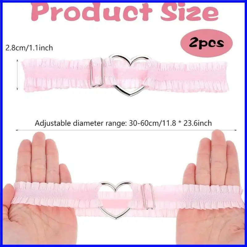 Versatile Lace Ruched Thigh Garter for Cosplay and Music Festivals Photo Props