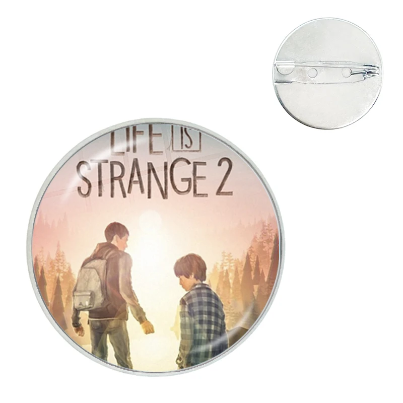 Max Caulfield Life Is Strange 2 Glass Dome Brooches Shirt Lapel Bag Clothes Hat Badge Cartoon Pins Gift